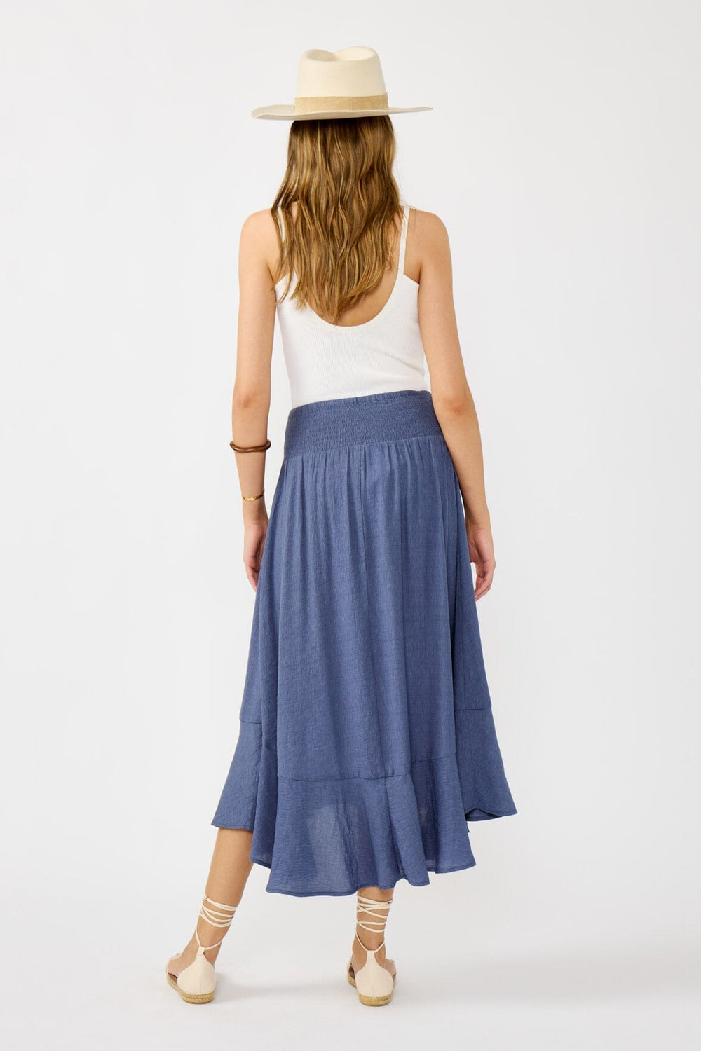 Sea Bound Skirt in Slate Blue - MTT Collective