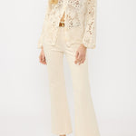 Seabrook Crochet Cardigan in Natural - MTT Collective