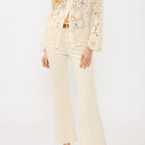 Seabrook Crochet Cardigan in Natural - MTT Collective