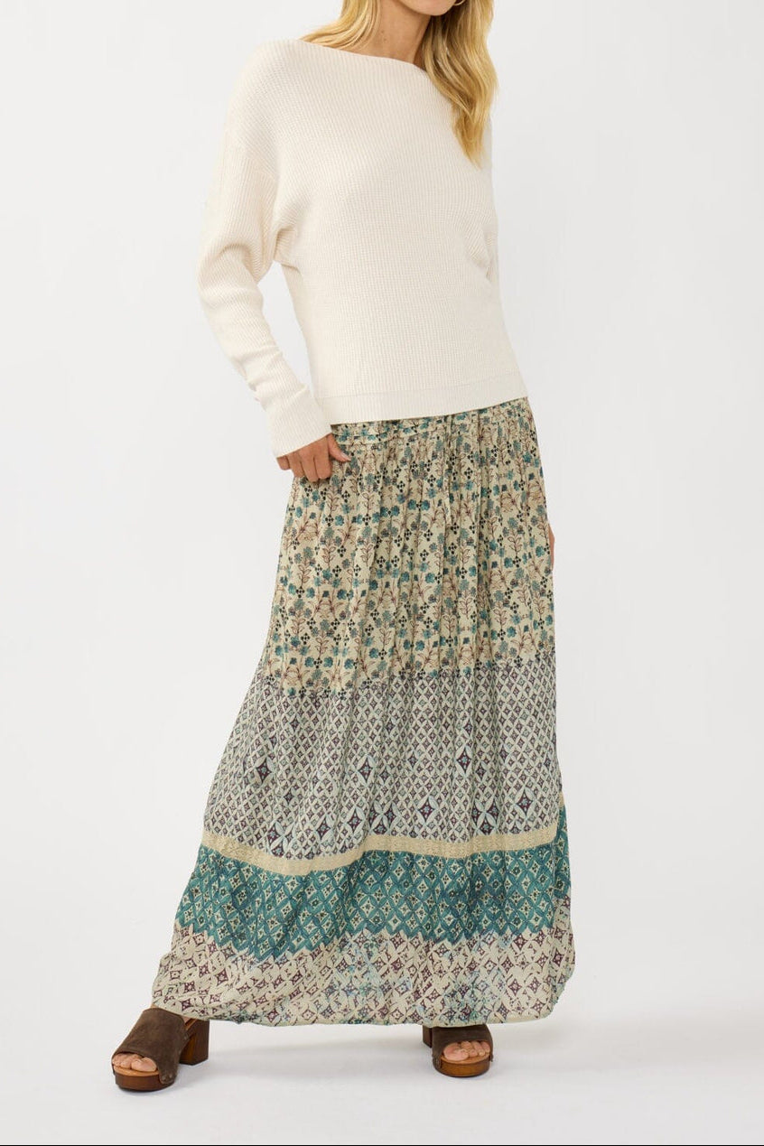 Snuggle Up Off Shoulder Sweater in Natural - MTT Collective