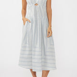 Nadia Striped Midi Dress