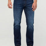 DUER Performance Denim+ Straight in Heritage Indigo, front detail