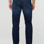 DUER Performance Denim+ Straight in Heritage Indigo, back view