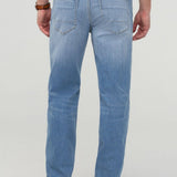 DUER Performance Denim+ Relaxed Straight in Summit – back view