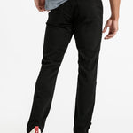DUER No Sweat Athletic Taper in Black, back