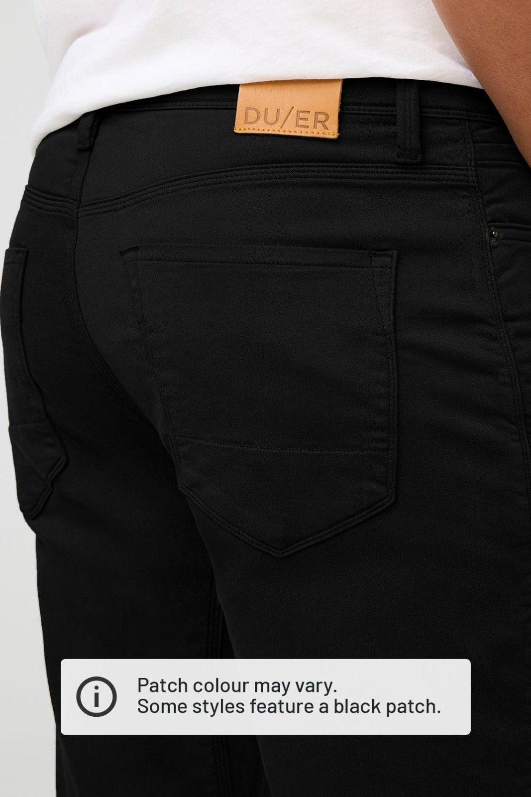 DUER No Sweat Athletic Taper in Black