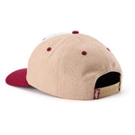 Seager Uncle Bill Hemp Snapback tan and cream, back view