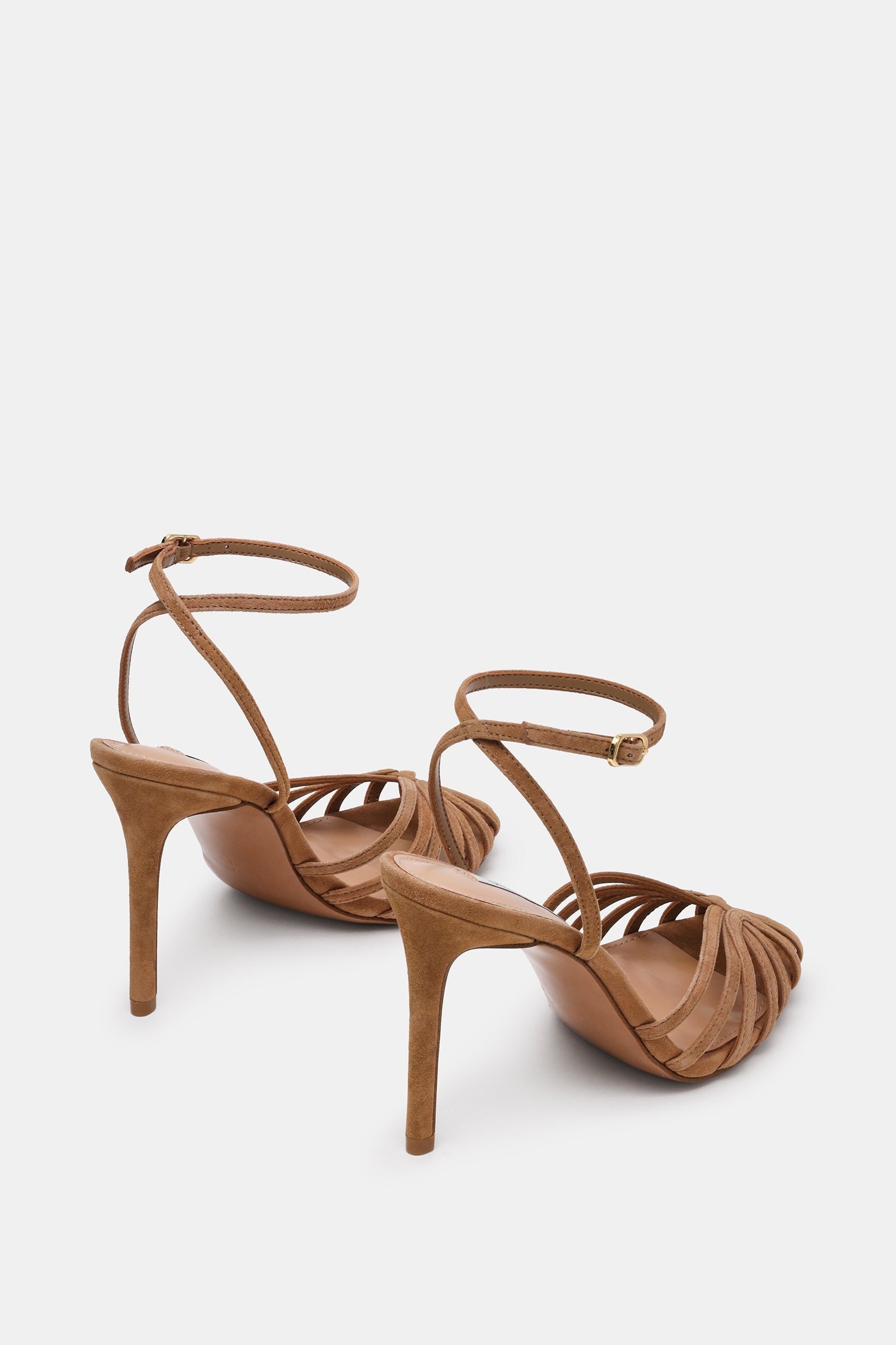 Steve Madden Mizuna tan suede heel, pair view