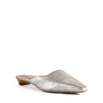 Mocktail II Mule in pewter distressed suede, front view