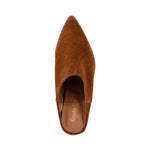 Seychelles Morning Joe II Mule in tan suede, top view