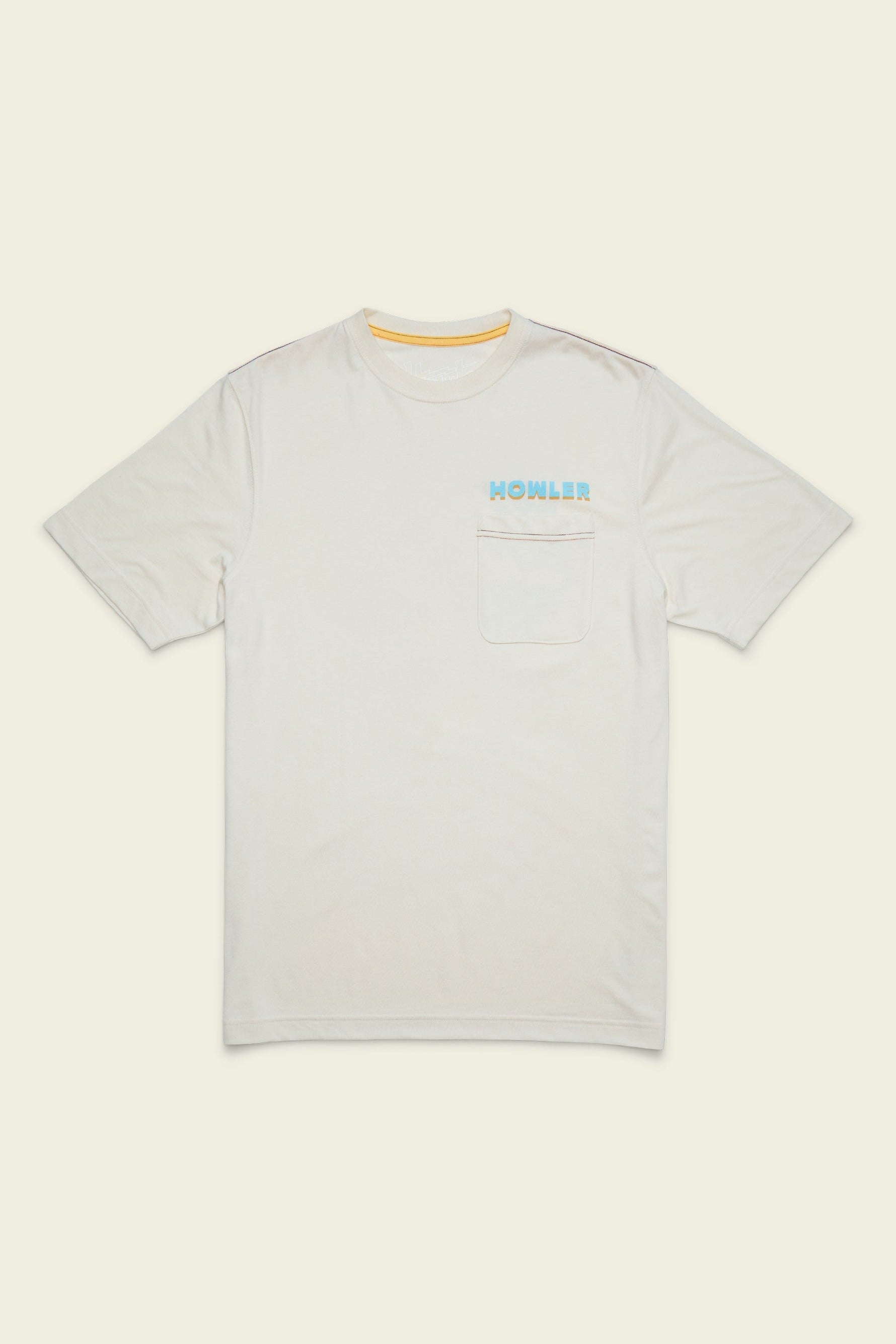 Howler Bros Osprey Prey Pocket T-Shirt in Natural, front