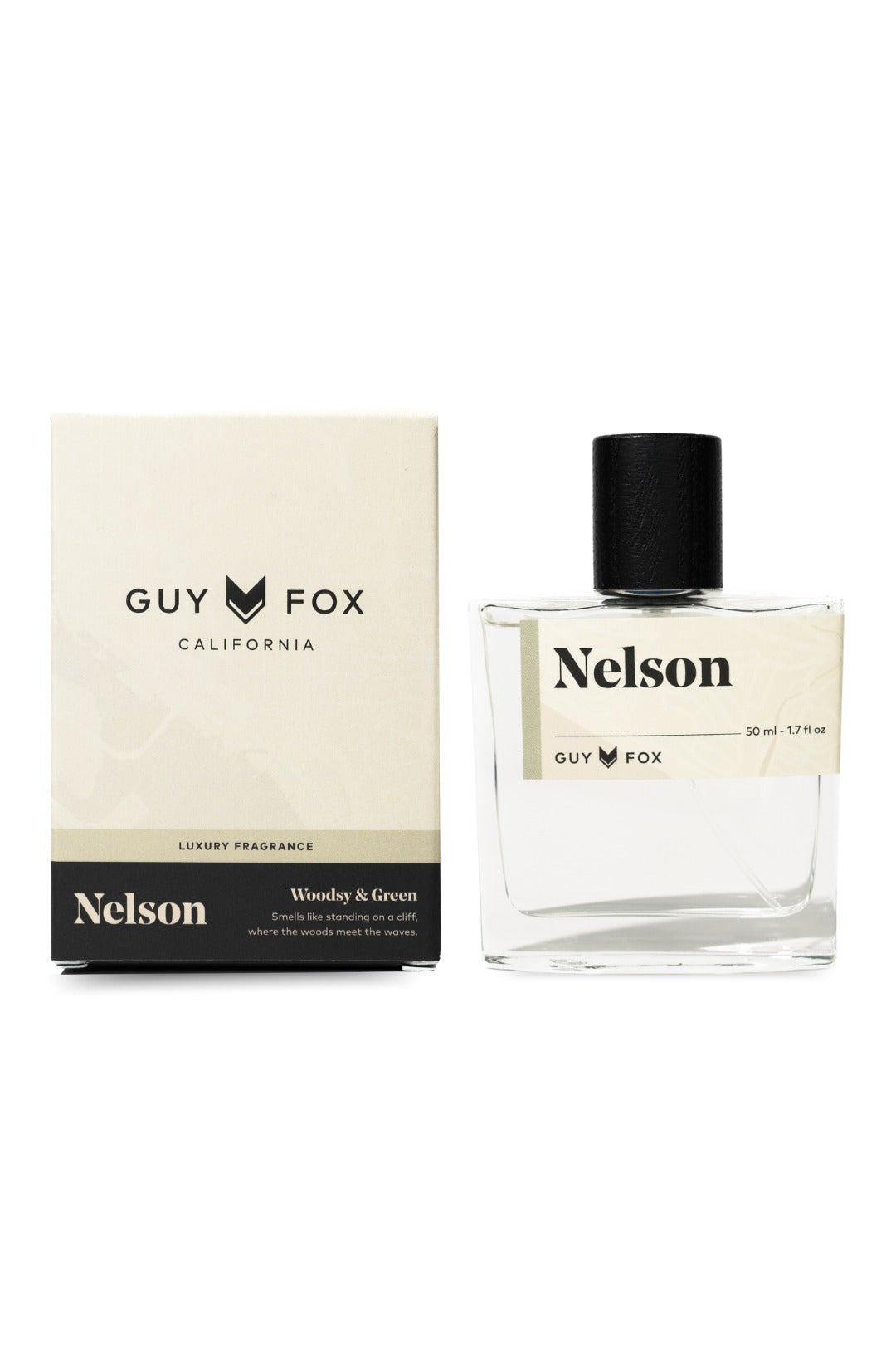 Guy Fox Nelson cologne bottle and gift box
