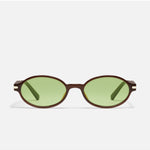 QUAY Nevermind Dark Brown/Pistachio front