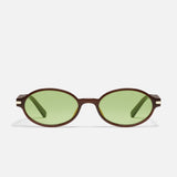 QUAY Nevermind Dark Brown/Pistachio front