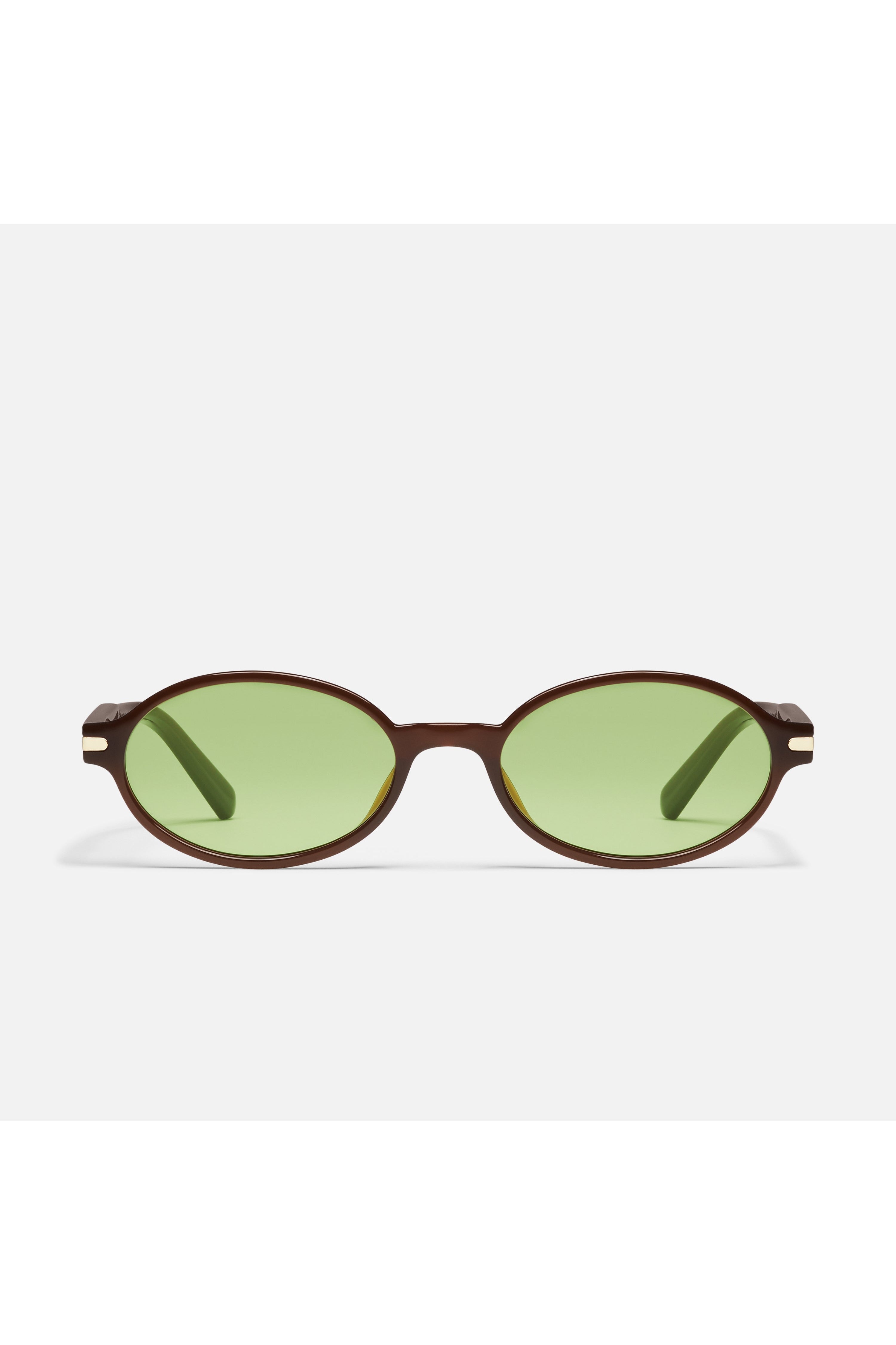 QUAY Nevermind Dark Brown/Pistachio front