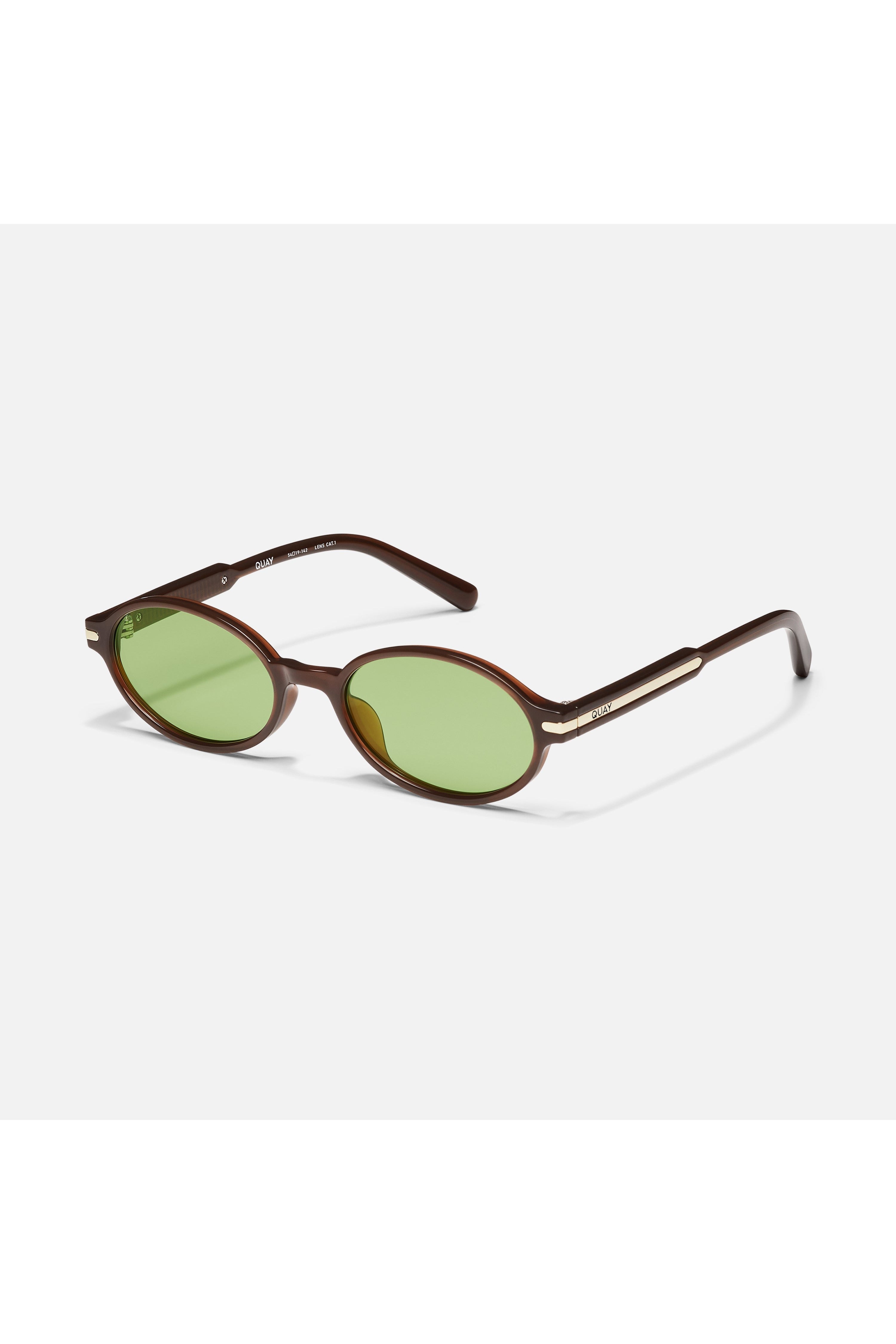 QUAY Nevermind Dark Brown/Pistachio side