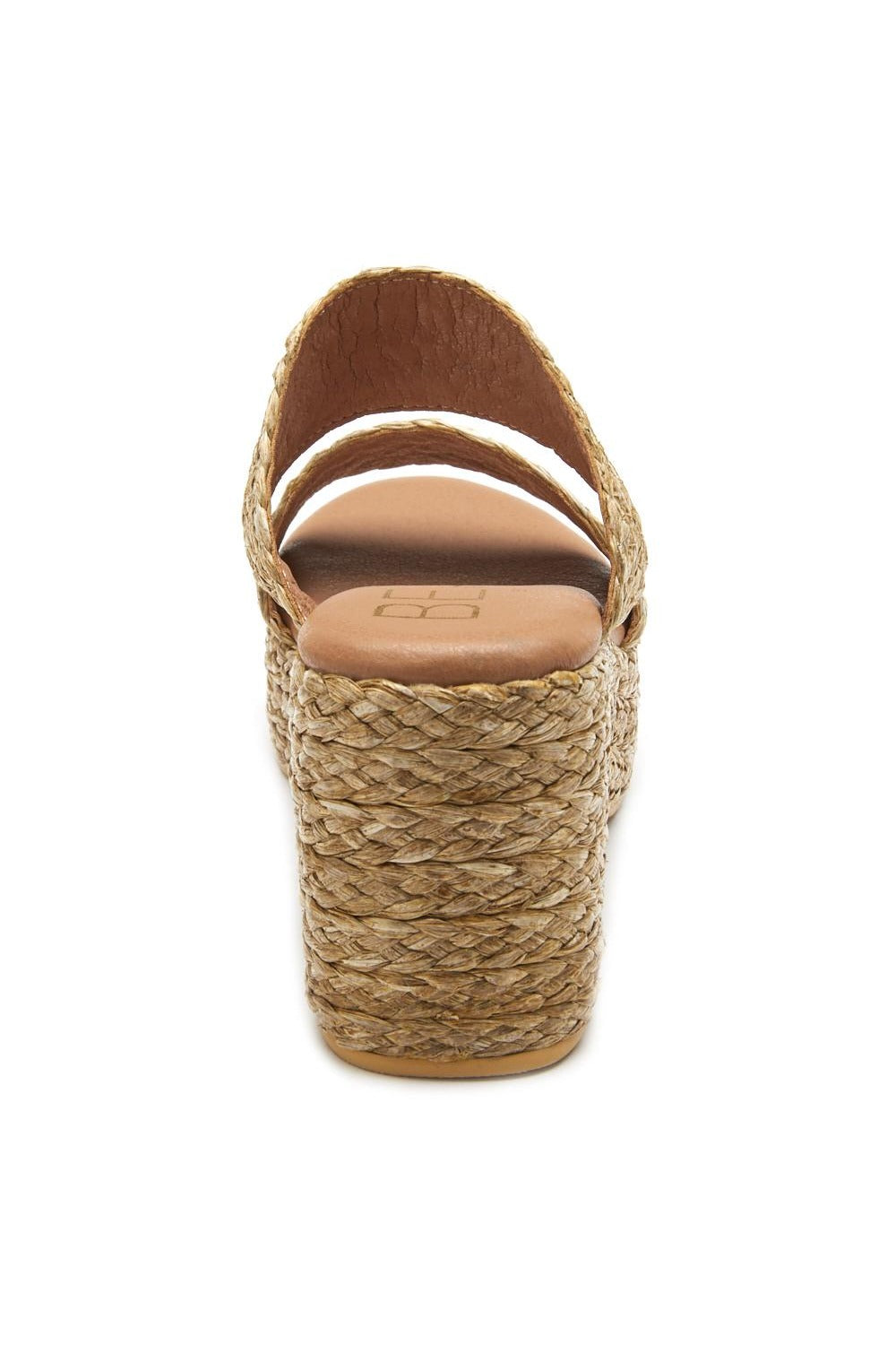 Matisse Ocean Ave Platform Sandal in cognac — back view
