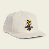 Howler Bros El Monito Surfs snapback in Off White Corduroy, front