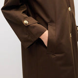 Close up of welt pocket and adjustable cuff detail