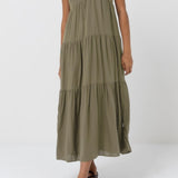 Classic Tiered Midi Dress
