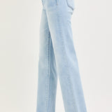 Monica Mid Rise Ankle Straight Jeans