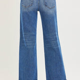 Rosalie High Rise Relaxed Fit Straight Cuff Jeans