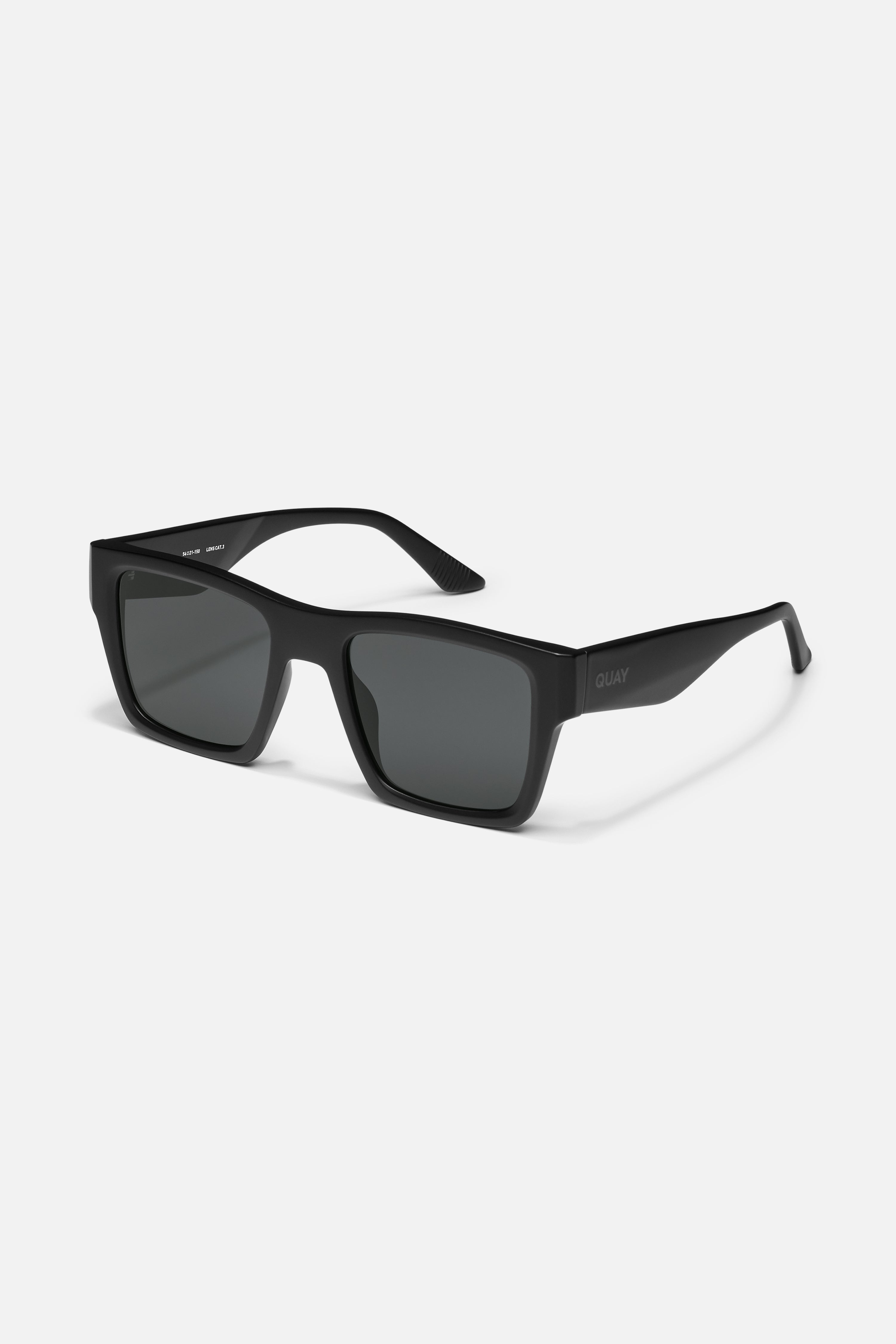 QUAY Fast Lane Matte Black/Smoke Polarized side