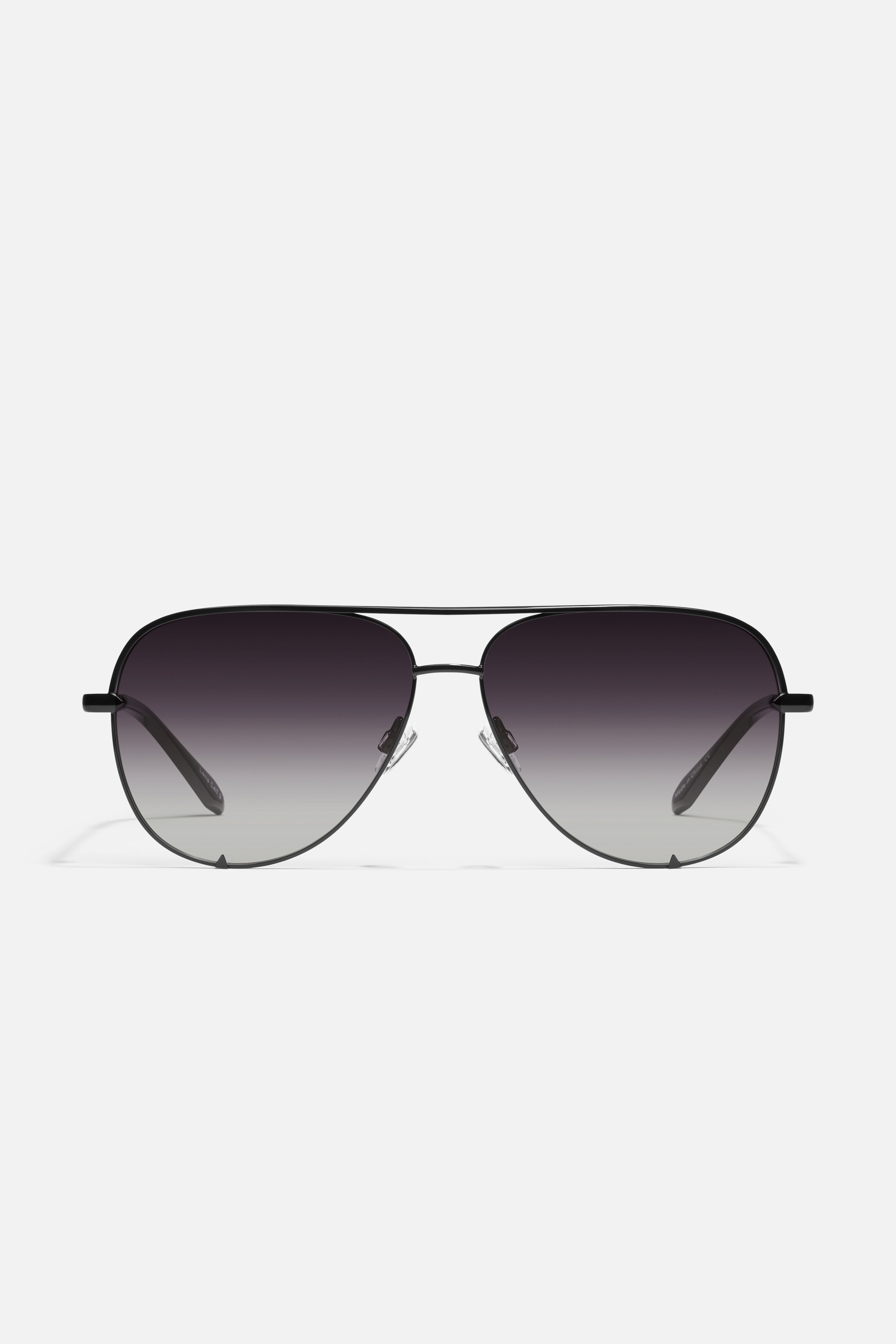 QUAY High Key Extra Large Black/Fade Polarized front