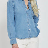 Tia Shirring Sleeve Shirt
