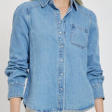 Tia Shirring Sleeve Shirt