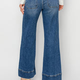 Briella High Rise Crop-Wide Jeans
