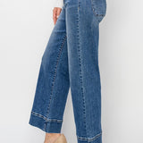 Briella High Rise Crop-Wide Jeans