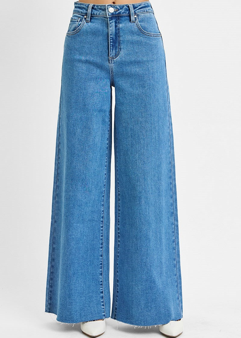 Risen Jeans - Womens - Bottoms - Pants - Driana High Rise Palazzo Jeans - MTT Collective