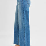 Erika High Rise Crop Wide Leg Jeans