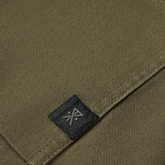 Roark Hebrides 2.0 Unlined Jacket in Military - fabric and logo detail