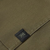 Roark Hebrides 2.0 Unlined Jacket in Military - fabric and logo detail
