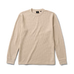 Roark Well Worn Thermal Long Sleeve Tee in Fossil - front