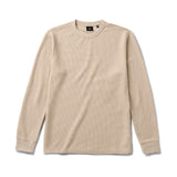 Roark Well Worn Thermal Long Sleeve Tee in Fossil - front