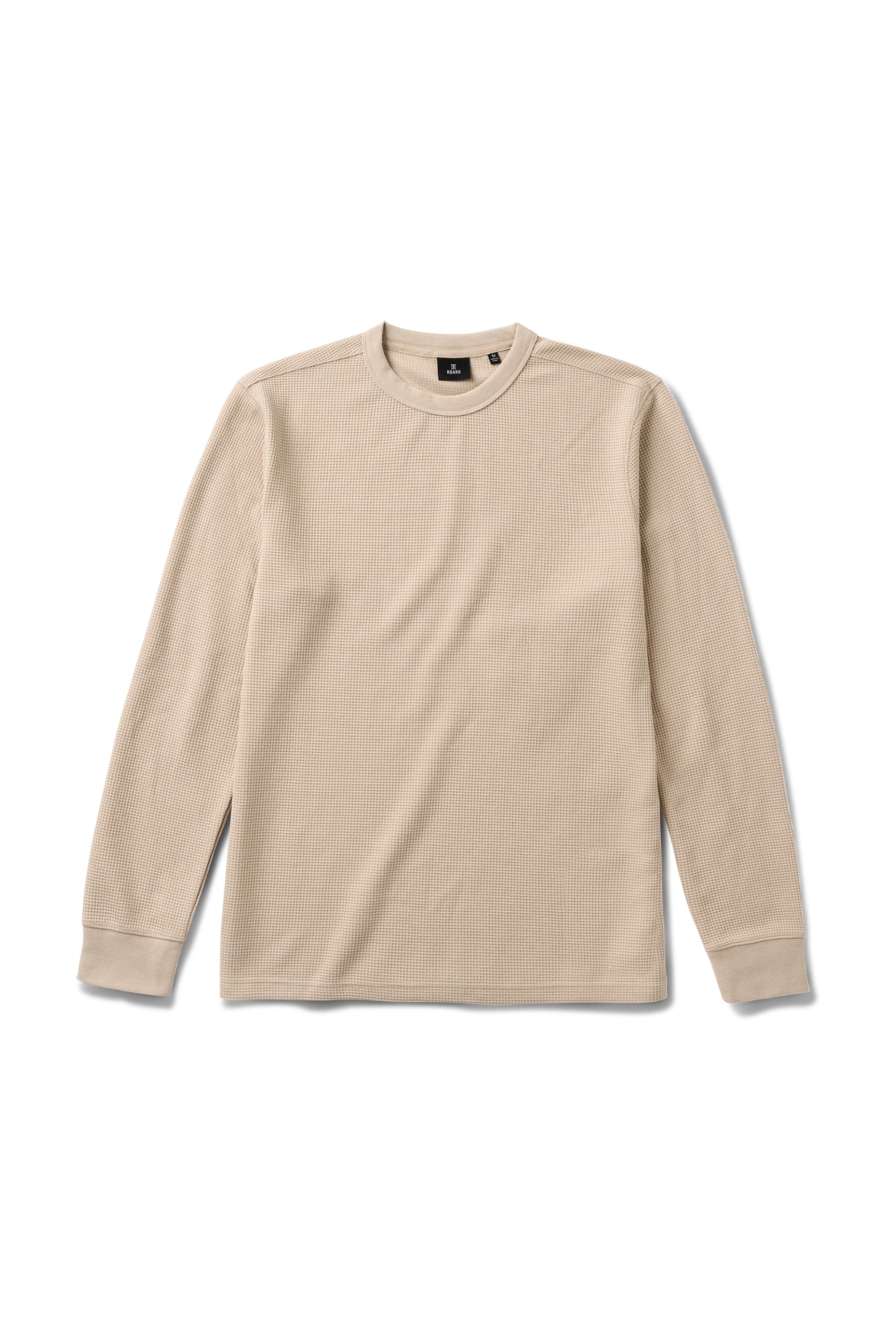 Roark Well Worn Thermal Long Sleeve Tee in Fossil - front