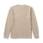 Roark Well Worn Thermal Long Sleeve Tee in Fossil - back