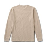 Roark Well Worn Thermal Long Sleeve Tee in Fossil - back