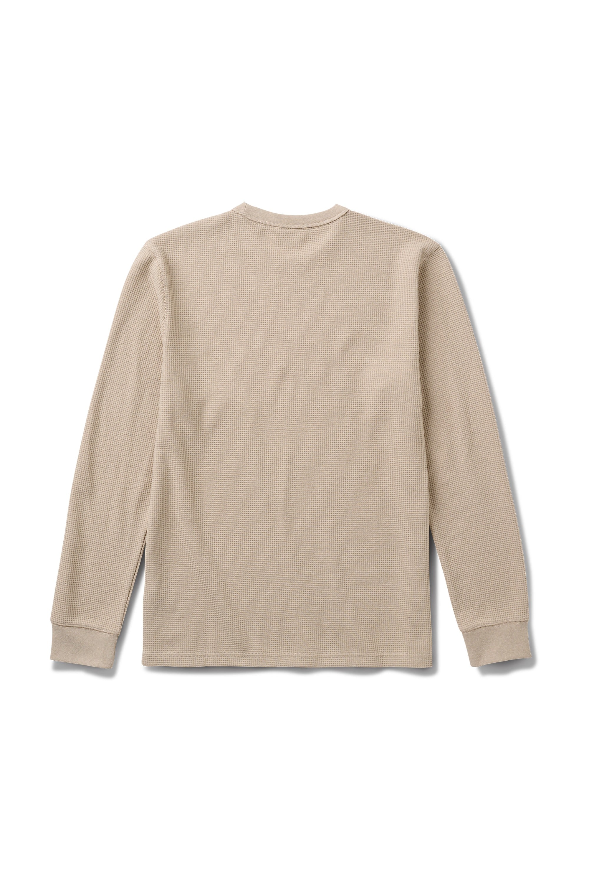 Roark Well Worn Thermal Long Sleeve Tee in Fossil - back