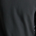 Roark Well Worn Thermal Long Sleeve Tee in Onyx waffle knit detail