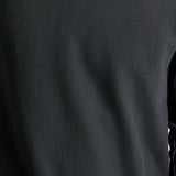 Roark Well Worn Thermal Long Sleeve Tee in Onyx waffle knit detail
