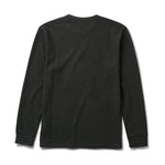 Roark Well Worn Thermal Long Sleeve Tee in Onyx - back