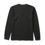 Roark Well Worn Thermal Long Sleeve Tee in Onyx - back