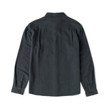 Roark Crossroads Organic Cotton Flannel in Dark Charcoal - back
