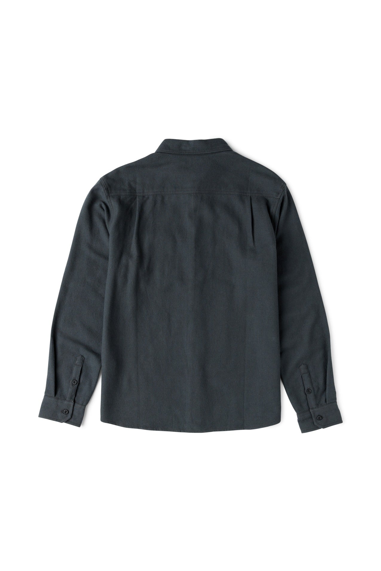 Roark Crossroads Organic Cotton Flannel in Dark Charcoal - back