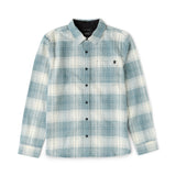 Roark Crossroads Organic Cotton Flannel in Hazy Blue - front