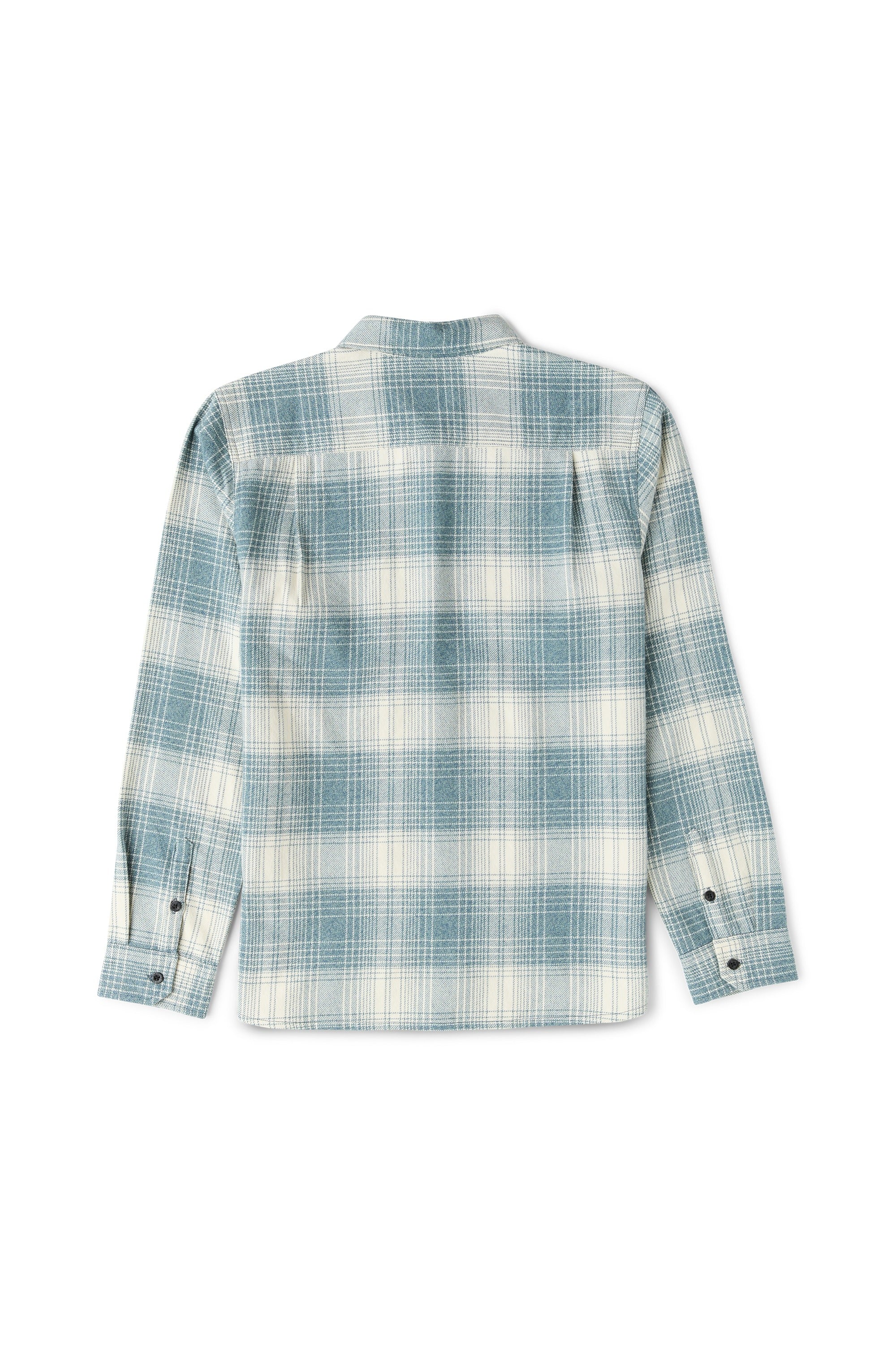 Roark Crossroads Organic Cotton Flannel in Hazy Blue - back